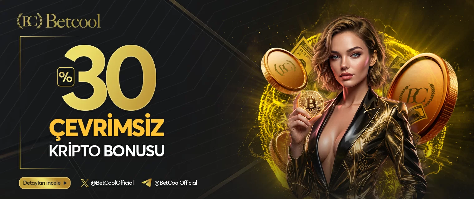 Betcool %30 çevrimsiz kripto bonusu