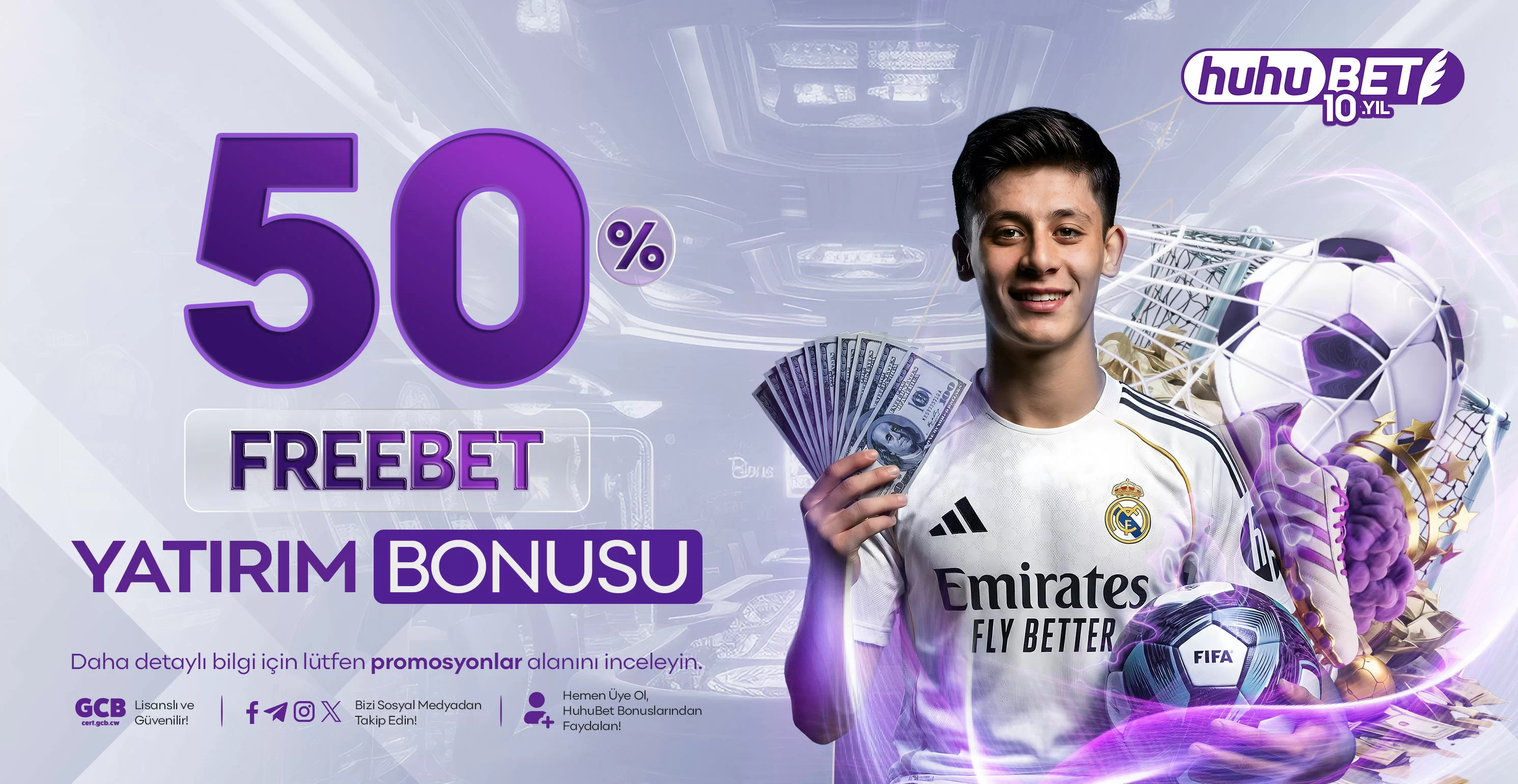 Huhubet %50 freebet